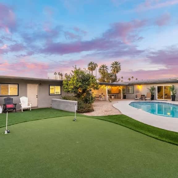 Pool with Patio Lounge & Mini Putti | near Airport - Image 1